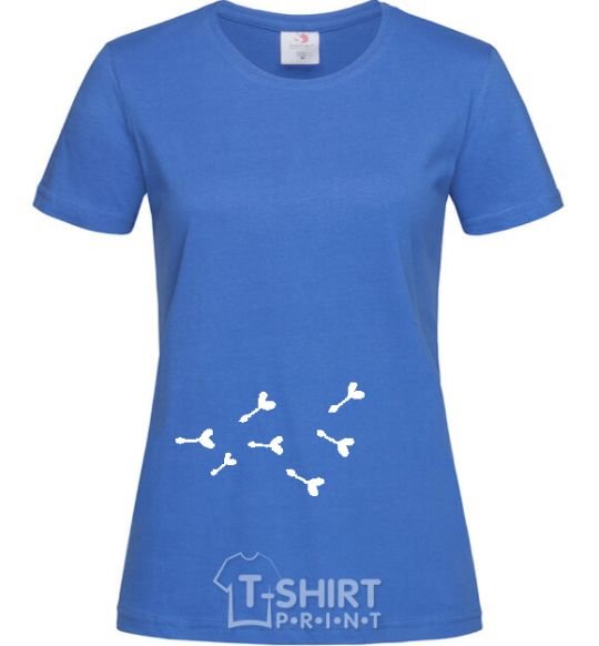Women's T-shirt DANDELION FOR HER royal-blue фото