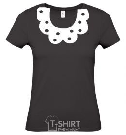 Women's T-shirt Collar black фото