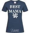 Women's T-shirt BEST MAMA with a sign navy-blue фото