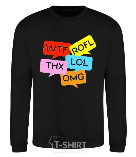 Sweatshirt WTF black фото