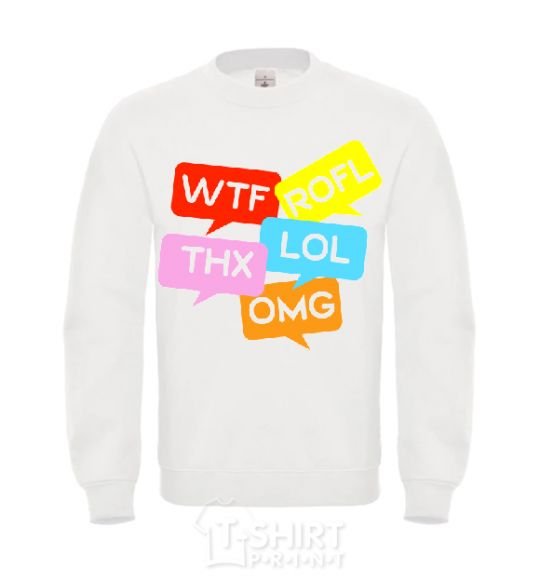 Sweatshirt WTF White фото