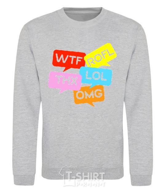 Sweatshirt WTF sport-grey фото