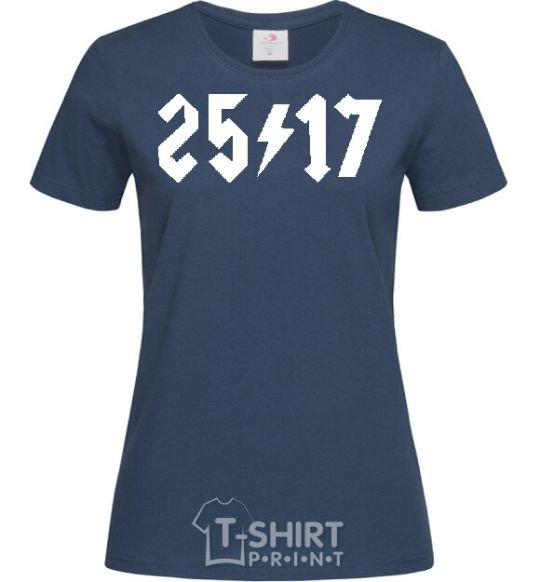 Women's T-shirt 25/17 navy-blue фото