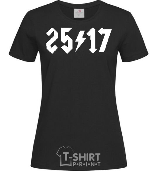 Women's T-shirt 25/17 black фото