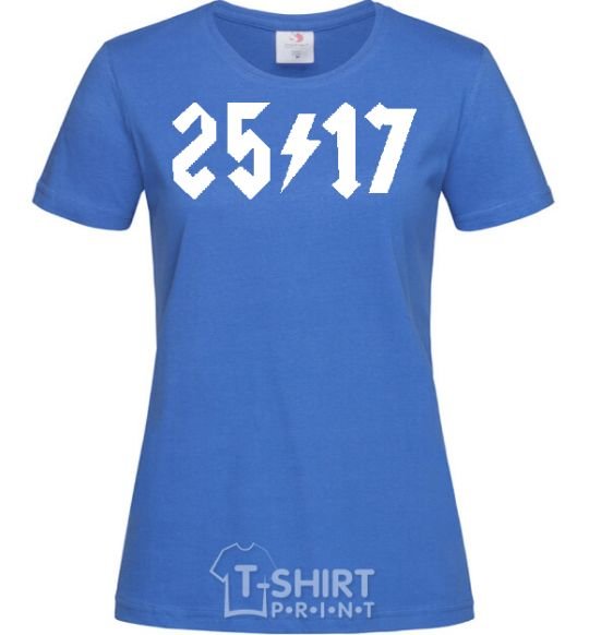 Women's T-shirt 25/17 royal-blue фото