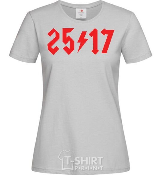 Women's T-shirt 25/17 grey фото