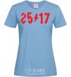 Women's T-shirt 25/17 sky-blue фото