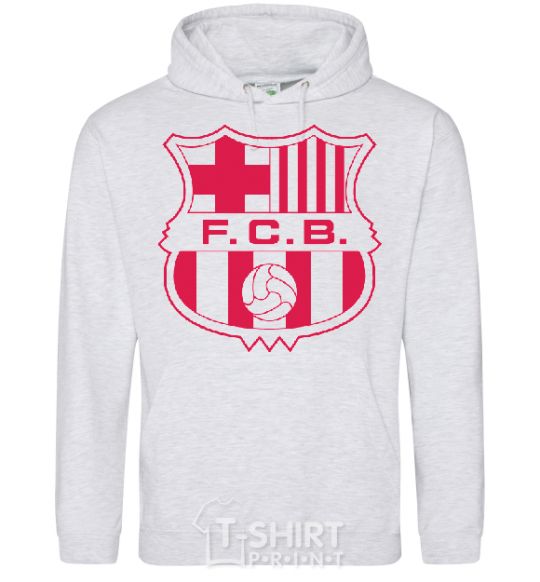 Men`s hoodie BARCELONA sport-grey фото