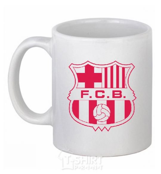 Ceramic mug BARCELONA White фото