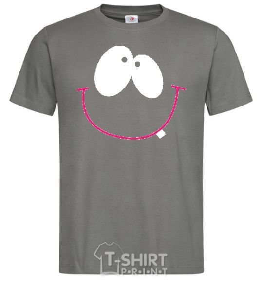 Men's T-Shirt DREAMY SMILE dark-grey фото