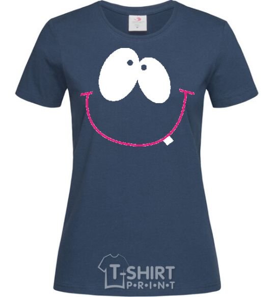 Women's T-shirt DREAMY SMILE navy-blue фото