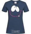 Women's T-shirt DREAMY SMILE navy-blue фото