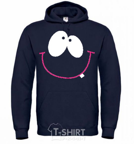 Men`s hoodie DREAMY SMILE navy-blue фото