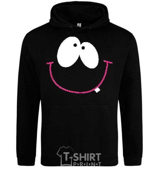 Men`s hoodie DREAMY SMILE black фото