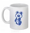 Ceramic mug Lucky Olympic bear White фото