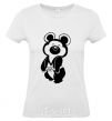 Women's T-shirt Lucky Olympic bear White фото