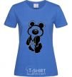 Women's T-shirt Lucky Olympic bear royal-blue фото