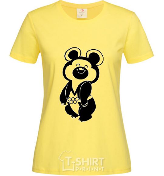 Women's T-shirt Lucky Olympic bear cornsilk фото