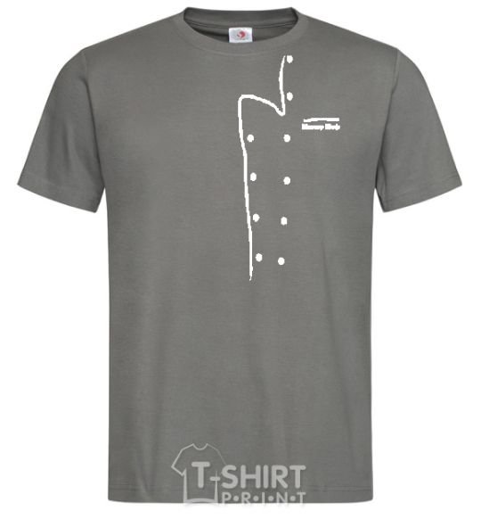 Men's T-Shirt MASTER CHEF dark-grey фото