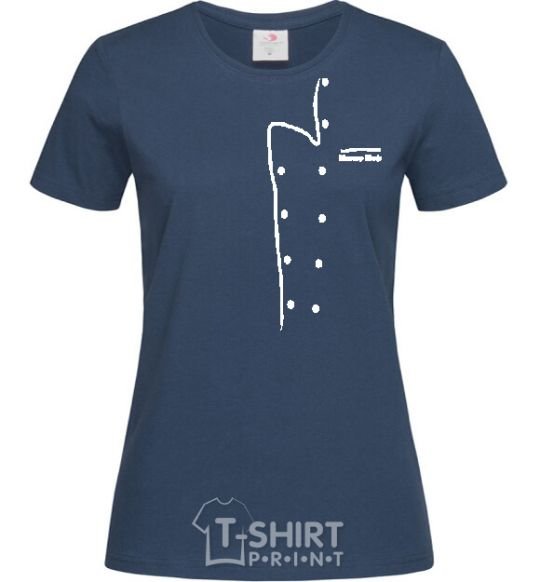 Women's T-shirt MASTER CHEF navy-blue фото