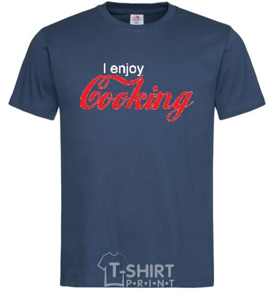 Men's T-Shirt I ENJOY COOKING navy-blue фото