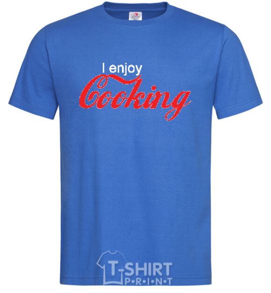 Men's T-Shirt I ENJOY COOKING royal-blue фото