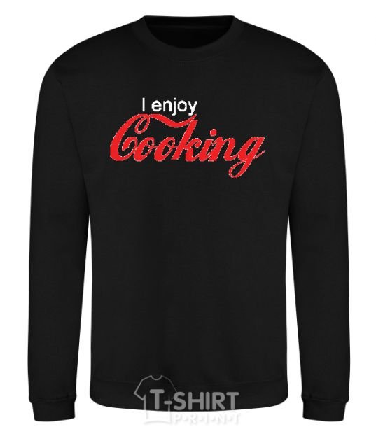 Sweatshirt I ENJOY COOKING black фото