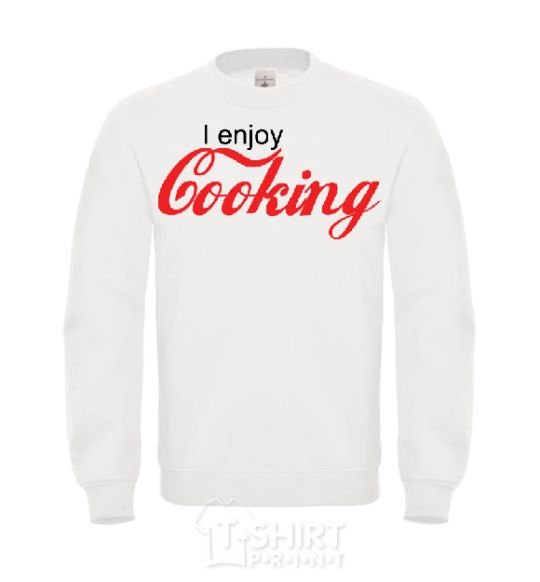 Sweatshirt I ENJOY COOKING White фото