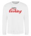 Sweatshirt I ENJOY COOKING White фото