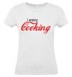 Women's T-shirt I ENJOY COOKING White фото