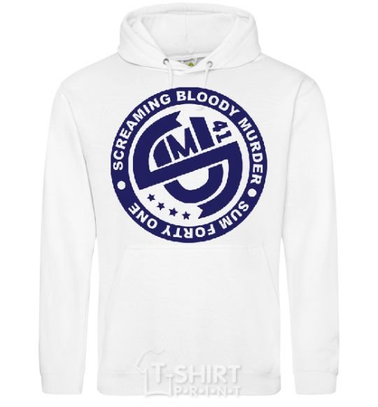 Men`s hoodie SUM 41 White фото