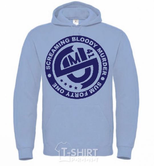 Men`s hoodie SUM 41 sky-blue фото