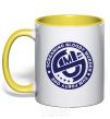 Mug with a colored handle SUM 41 yellow фото