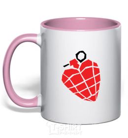 Mug with a colored handle