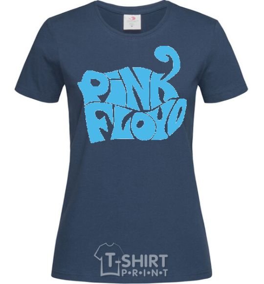 Женская футболка PINK FLOYD графити Темно-синий фото
