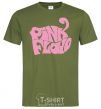 Мужская футболка PINK FLOYD графити Оливковый фото