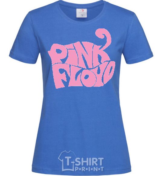 Женская футболка PINK FLOYD графити Ярко-синий фото
