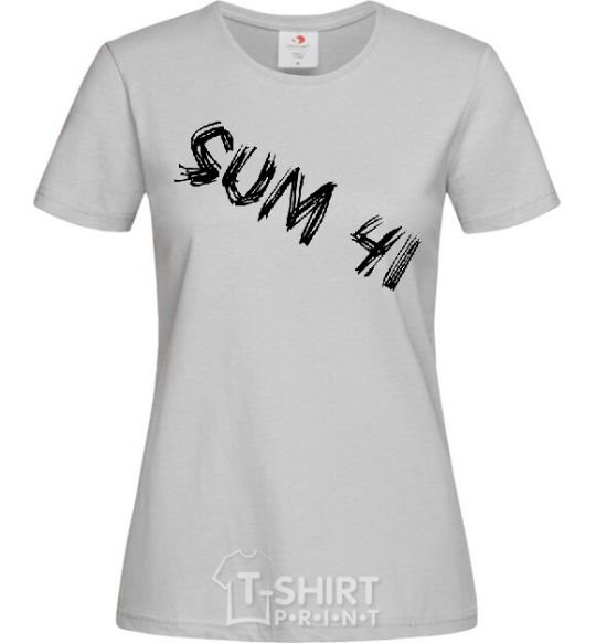 Women's T-shirt SUM41 grey фото