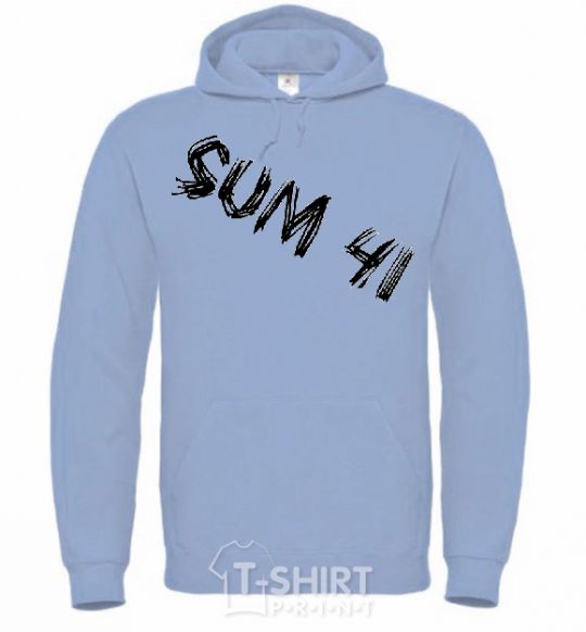 Men`s hoodie SUM41 sky-blue фото