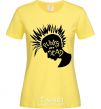 Женская футболка PUNKS NOT DEАD Лимонный фото