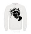 Sweatshirt PUNKS NOT DEАD White фото