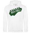 Men`s hoodie ROCK-N-ROLL White фото