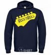 Men`s hoodie ROCK-N-ROLL navy-blue фото