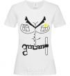 Women's T-shirt WOMAN POLICE OFFICER White фото