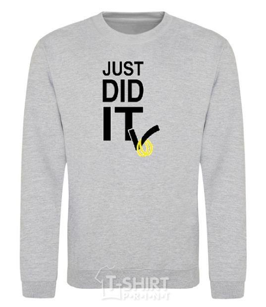 Sweatshirt JUST DID IT tick sport-grey фото