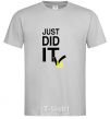 Men's T-Shirt JUST DID IT tick grey фото