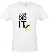 Men's T-Shirt JUST DID IT tick White фото