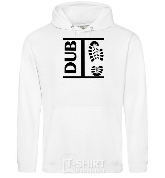 Men`s hoodie DUB STEP White фото