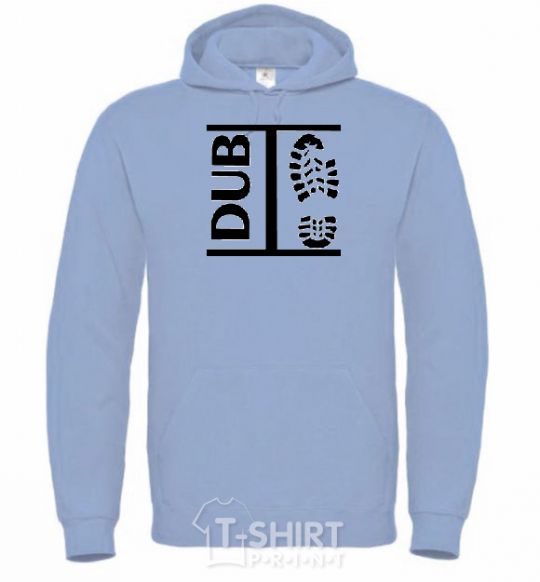 Men`s hoodie DUB STEP sky-blue фото