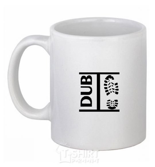 Ceramic mug DUB STEP White фото